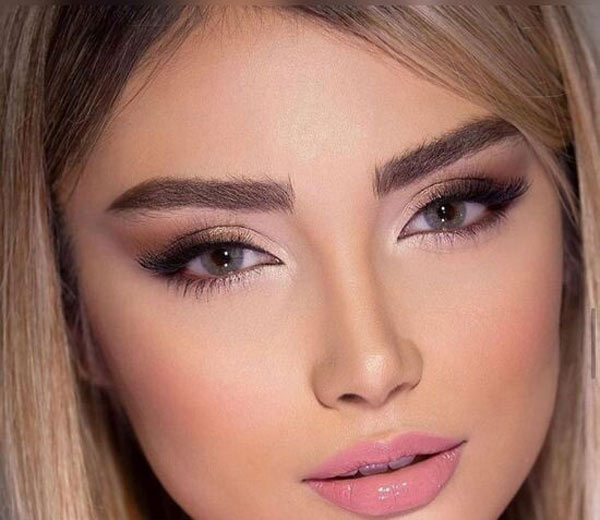 مدل ابرو صاف دخترانه اسپرت پهن بسیار زیبا برای انواع فرم صورت