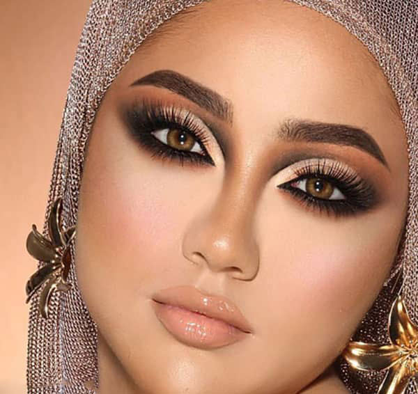 مدل آرایش زنانه ساده و شیک ملایم بسیار زیبا مناسب انواع فرم صورت