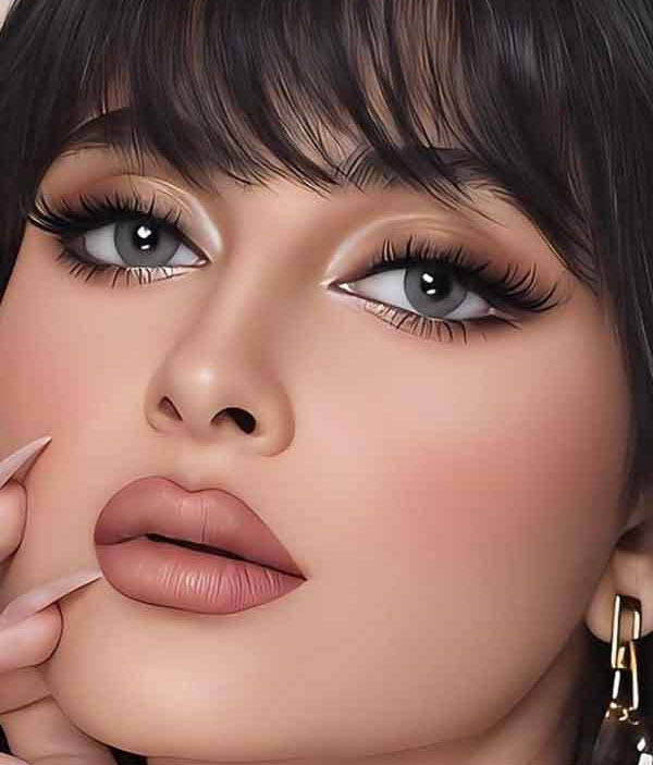 مدل آرایش زنانه ۱۴۰۲ ملایم و ساده برای همه نوع فرم صورت بسیار جذاب