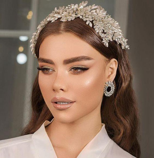 مدل آرایش زنانه عروس به سبک لایت اروپایی شیک و بسیار جذاب