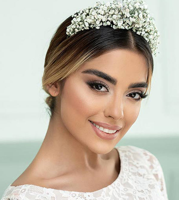 مدل آرایش زنانه عروس به سبک لایت اروپایی شیک و بسیار جذاب