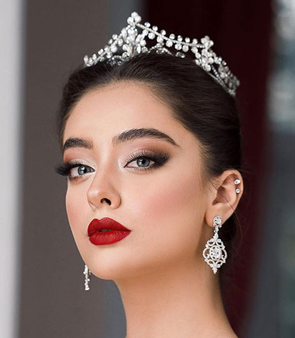 مدل آرایش زنانه عروس به سبک لایت اروپایی شیک و بسیار جذاب