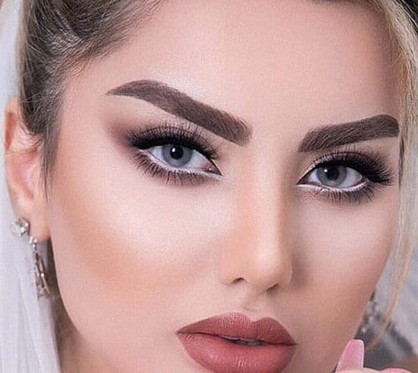 مدل آرایش زنانه ایرانی ساده شیک و لایت با متد روز