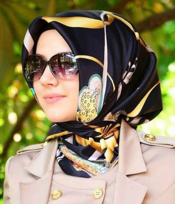 مدل بستن روسری زیر چادر برای خانم های محجبه بسیار زیبا