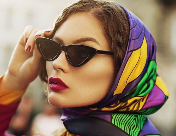 مدل بستن روسری دخترانه بسیار شیک و زیبا برای استایل های خاص