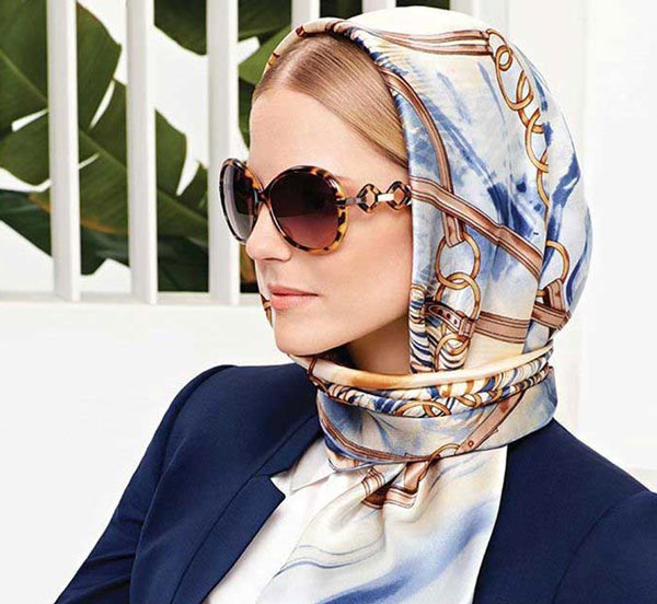 مدل بستن روسری دخترانه بسیار شیک و زیبا برای استایل های خاص
