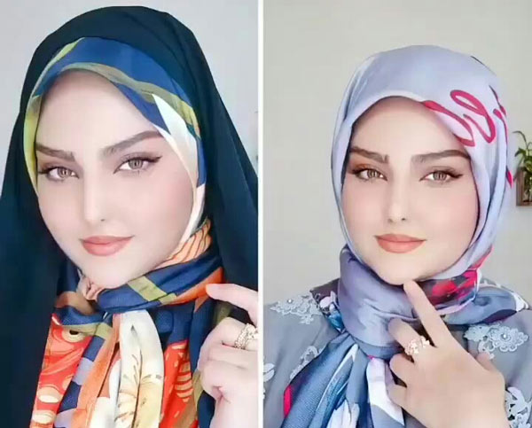مدل بستن روسری دخترانه بسیار شیک و زیبا برای استایل های خاص