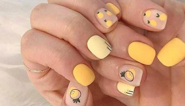 مدل طراحی ناخن دخترانه ساده و فانتزی بسیار زیبا