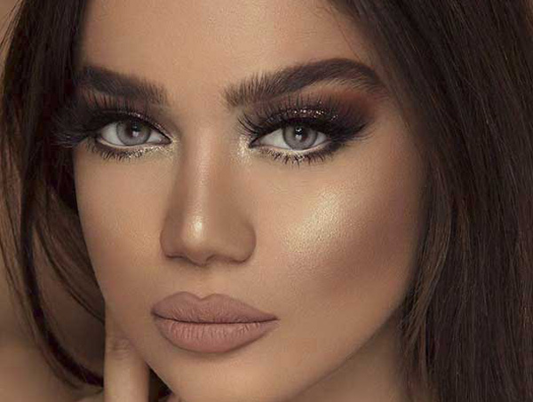 عکس آرایش صورت ملایم مجلسی بسیار زیبا با تکنیک های جدید