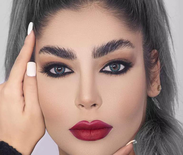 عکس آرایش صورت ملایم مجلسی بسیار زیبا با تکنیک های جدید