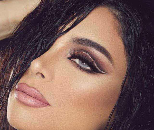 عکس آرایش صورت ملایم مجلسی بسیار زیبا با تکنیک های جدید