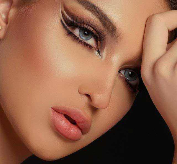 عکس آرایش صورت ملایم مجلسی بسیار زیبا با تکنیک های جدید