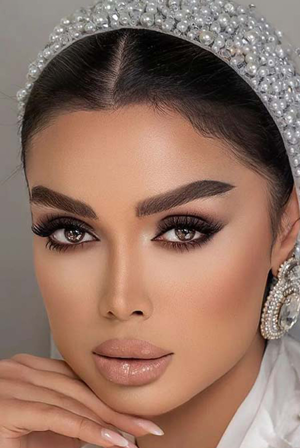 عکس آرایش صورت ملایم مجلسی بسیار زیبا با تکنیک های جدید