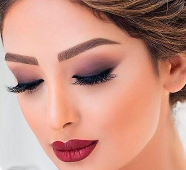 عکس آرایش صورت ملایم مجلسی بسیار زیبا با تکنیک های جدید
