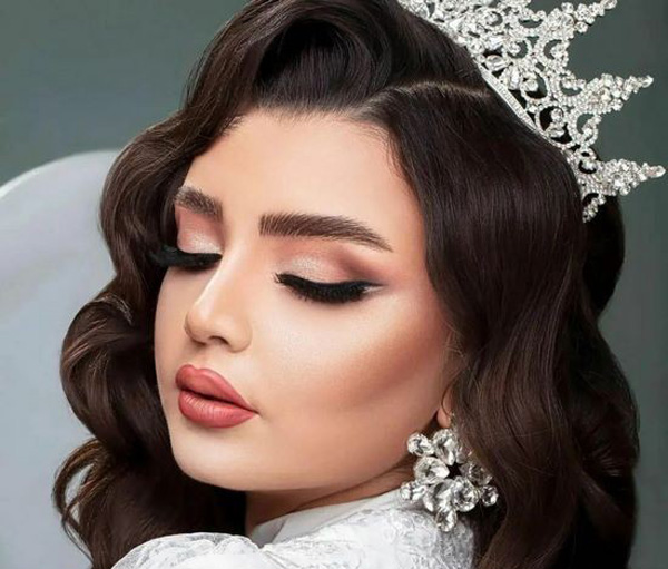 آرایش صورت و مو به سبک جدید بسیار زیبا برای جشن و عروسی