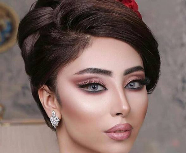 آرایش صورت و مو به سبک جدید بسیار زیبا برای جشن و عروسی