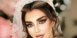 آرایش صورت و مو به سبک جدید بسیار زیبا برای جشن و عروسی
