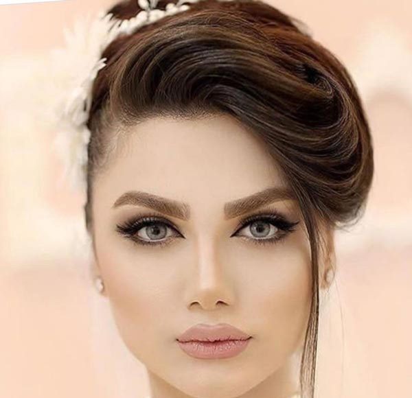 آرایش صورت و مو به سبک جدید بسیار زیبا برای جشن و عروسی