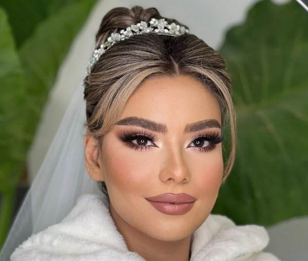 آرایش صورت و مو به سبک جدید بسیار زیبا برای جشن و عروسی