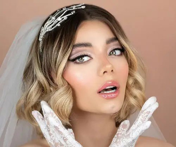 آرایش صورت و مو به سبک جدید بسیار زیبا برای جشن و عروسی