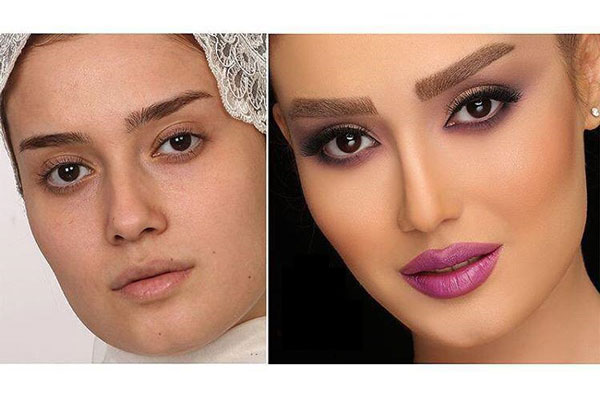 مدل آرایش عروس قبل و بعد شیک و خاص خانومانه مناسب هر فرم صورت
