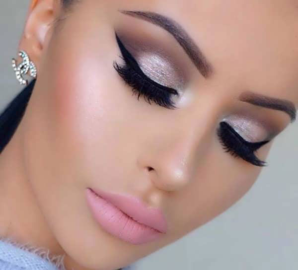 مدل آرایش عروس لاغر برای صورت های کشیده و باریک ساده و خاص