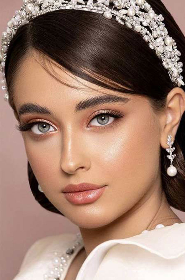مدل آرایش عروس ترکی خاص و ساده عروسکی مناسب هر فرم صورت