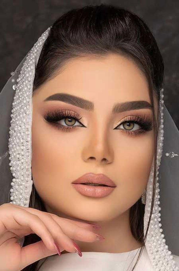 مدل آرایش عروس ترکی خاص و ساده عروسکی مناسب هر فرم صورت