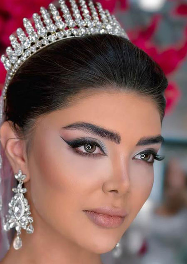 مدل آرایش عروس ترکی خاص و ساده عروسکی مناسب هر فرم صورت