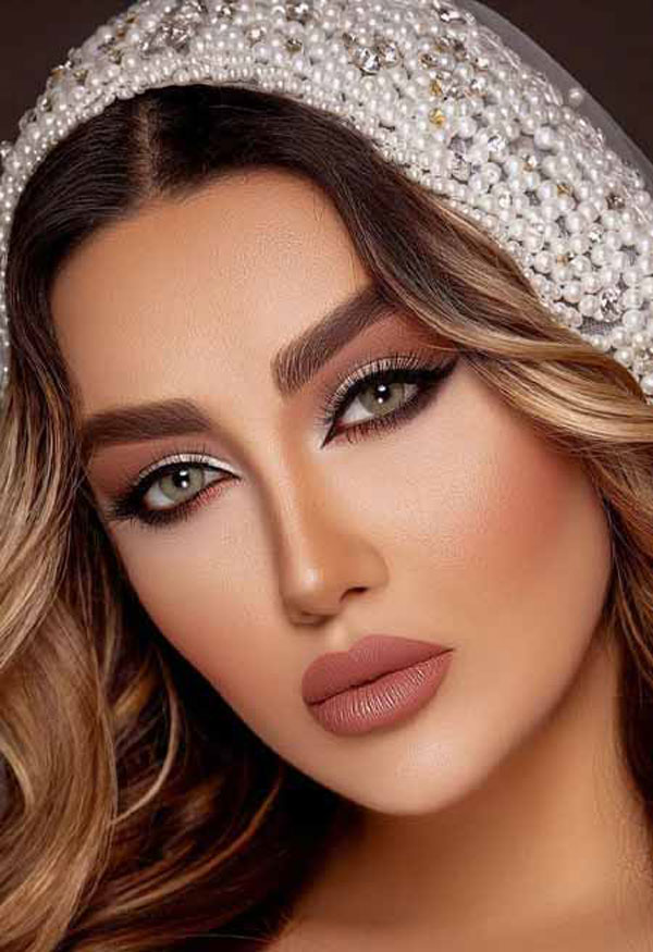 مدل آرایش عروس ترکی خاص و ساده عروسکی مناسب هر فرم صورت