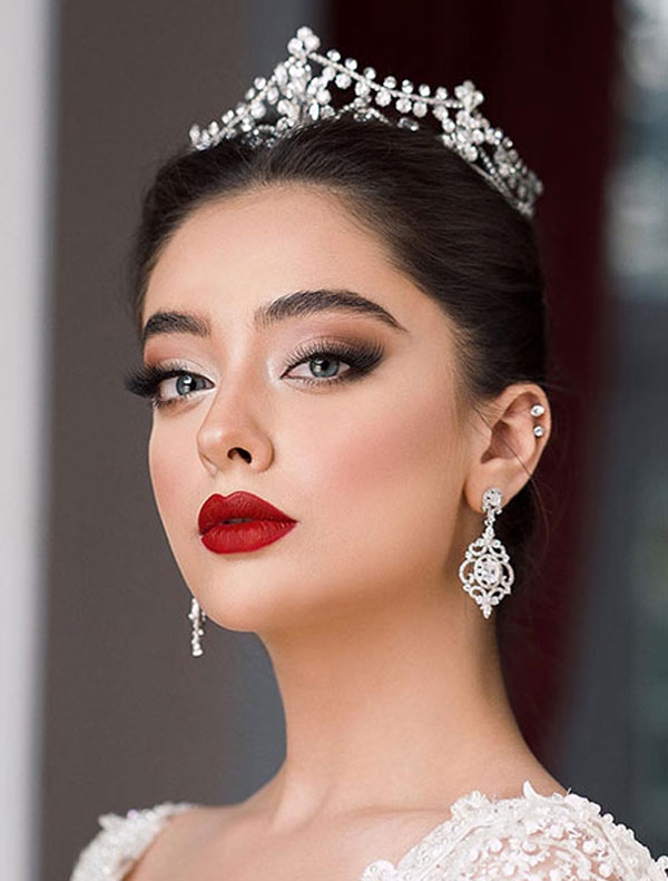 مدل آرایش عروس ترکی خاص و ساده عروسکی مناسب هر فرم صورت