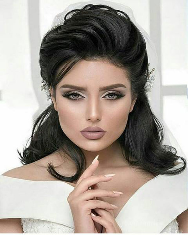 مدل آرایش عروس ترکی خاص و ساده عروسکی مناسب هر فرم صورت