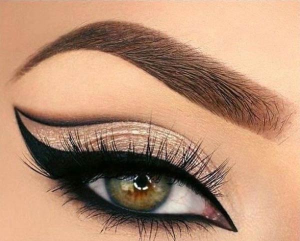 مدل آرایش چشم عروس ساده و لایت بسیار جذاب و خیره کننده