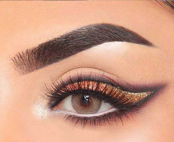 مدل آرایش چشم عروس ساده و لایت بسیار جذاب و خیره کننده