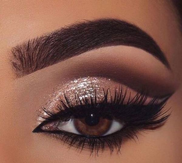 مدل آرایش چشم عروس ساده و لایت بسیار جذاب و خیره کننده
