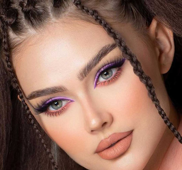 مدل آرایش چشم دخترانه جذاب و بسیار زیبا با سایه های ملایم