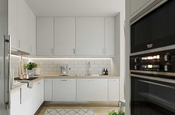 مدل کابینت آشپزخانه کوچک ایرانی جدید بسیار شیک با دکوراسیونی خاص