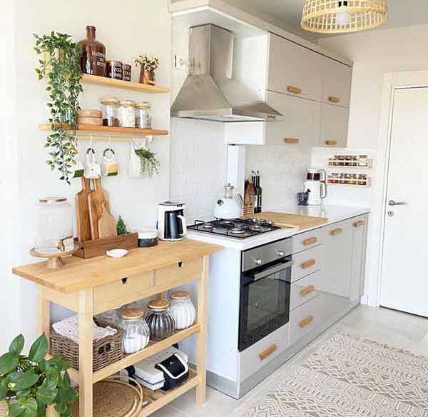 مدل کابینت آشپزخانه کوچک ایرانی جدید بسیار شیک با دکوراسیونی خاص