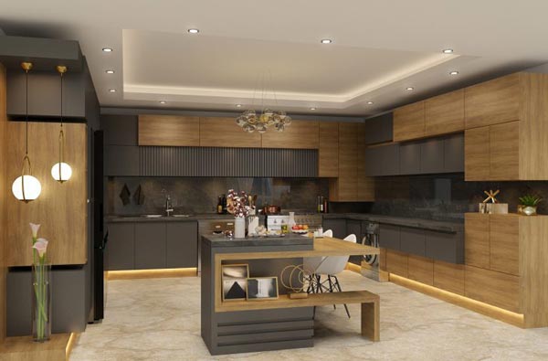مدل کابینت آشپزخانه با طراحی جدید کلاسیک و مدرن