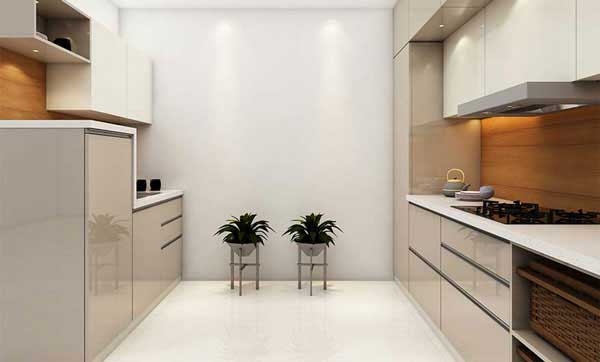 مدل کابینت آشپزخانه دو طرفه با سبکی به روز و شیک