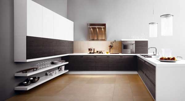 مدل کابینت آشپزخانه دو طرفه با سبکی به روز و شیک
