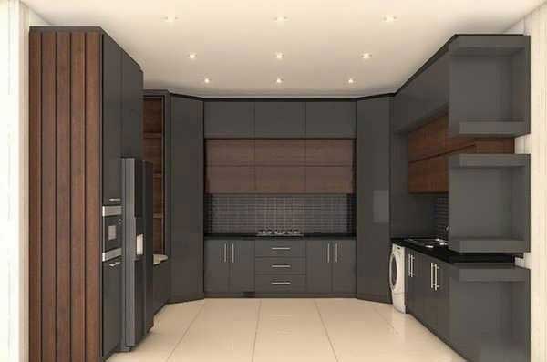 مدل کابینت آشپزخانه دو طرفه با سبکی به روز و شیک