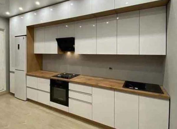 مدل کابینت آشپزخانه ایرانی جدید با ترکیب چوب و هایگلاس بسیار خاص