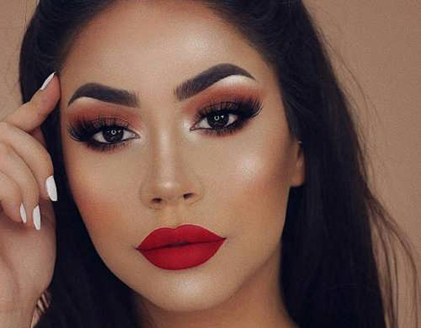 زیباترین مدل آرایش صورت مناسب عروسی و مهمانی بسیار زیبا