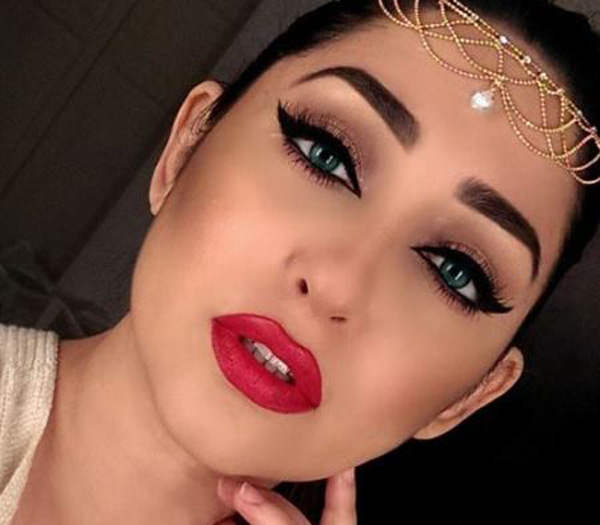 زیباترین مدل آرایش صورت مناسب عروسی و مهمانی بسیار زیبا