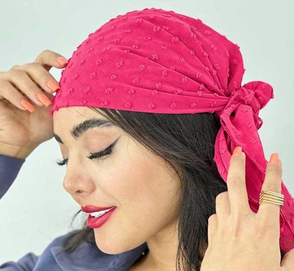 مدل بستن روسری کوتاه دخترانه متفاوت ترین روش ها برای بستن روسری کوتاه