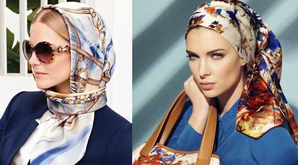 مدل بستن روسری کوتاه دخترانه متفاوت ترین روش ها برای بستن روسری کوتاه