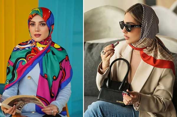 مدل بستن روسری برای بیرون شیک ترین و باکلاس ترین مدل های بستن روسری