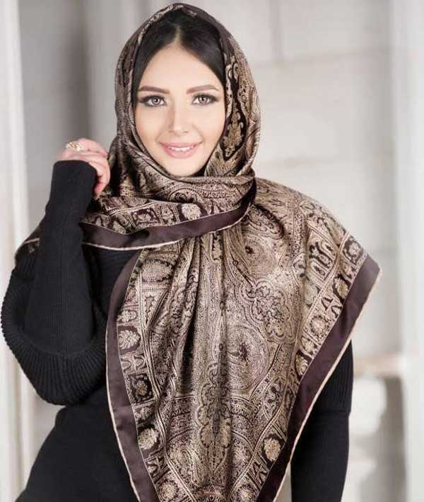 مدل بستن روسری بزرگ + جدیدترین و شیک ترین مدل ها برای بستن روسری بزرگ