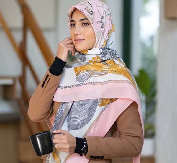 مدل بستن روسری بزرگ با حجاب + روش های متفاوت و بسیار شیک برای بستن روسری بزرگ